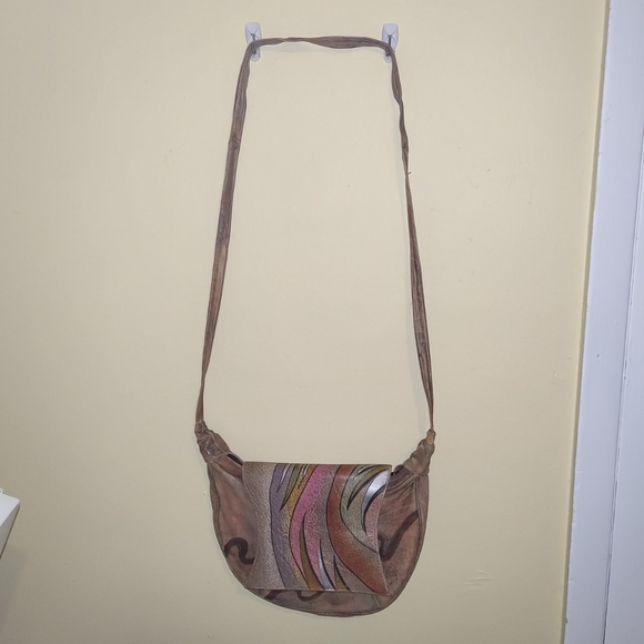 Botany Hand painted Leather Purse - Picture 4 of 7